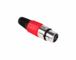 CB, VHF, UHF, PMR raadiod, antennid ja tarvikud // Raadiosaatjate antennikaablid // Wtyk mikrofonowy żeński czerwony