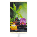 Kliimaseadmed // K&uuml;tteseadmed // Grzejnik na podczerwień - giętki panel grzewczy 430W TRIO wz&oacute;r 3 harmonia, wymiary 100x57cm z regulatorem