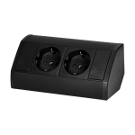 Uued tooted // Gniazdo meblowe 2x2P+Z (Schuko), czarne