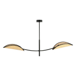 Uued tooted // PETALO lampa wisząca, moc max.2x40W, E14, czarna-ratan