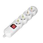 Uued tooted // Rozgałęźnik z wyłącznikiem 4x2P+Z Schuko, biały