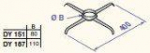 Centering clamps D80 (2 pcs), DY151