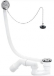 Bath siphon with chain 11/2"xD50/40mm Viega