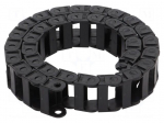 Cable chain | 10 | Bend.rad: 28mm | L: 1006mm | non-openable frames