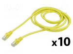 Patch cord | U/UTP | Cat: 6 | RJ45 plug,both sides | stranded | CCA | 2m