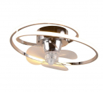 Umea LED ceiling fan chrome ventilators