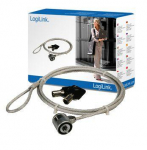 Headphone with microphone Logilink  Notebook Security Lock 1.5 m