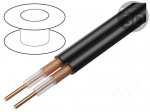 Wire: coaxial | RG59B/U | wire | CCS | PVC | black | 6.15mm