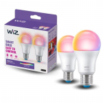 WiZ Connected 60W A60 E27 gudrā LED spuldze 822-65 RGB 2PF/6 929003601032 8720169072336