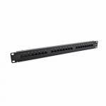 SecurityNET Patch paneel Cat6 UTP 24-Port RJ-45 19" 1U riiuliga CCAS-PA6-24UTP-O