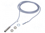 Sensor: inductive | OUT: NO | IP67 | 500mA | max.500VAC | 10VA | Len: 2m