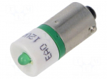 LED lamp | green | BA9S | 12VDC | 12VAC | No.of diodes: 1 | 04