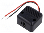USB power supply | USB A plug,USB C plug | Sup.volt: 12&divide;24VDC