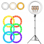 LED Selfie lamp 36W, RGB + CCT, &Oslash; 44,5 cm