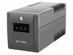 Power supply: UPS | 650W | 1000VA | 195&divide;255V | 345x146x162mm | 7Ah | 6h