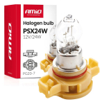Autolambid, Mootorratta ja traktori valgustid // Autolambid, Mootorratta ja traktori valgustid // Żar&oacute;wka halogenowa psx24w pg20-7 12v 24w amio-04411