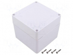 Enclosure: multipurpose | X: 105mm | Y: 105mm | Z: 90mm | ZP | ASA | white