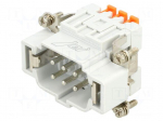 Connector: HDC | contact insert | male | JSH | PIN: 6 | 16A | 600V | 6+PE
