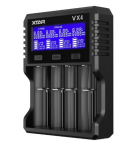 XTAR VX4 nutikas laadija 1.5V Li-ion / 3.7V Li-ion / LiFePO4 / Ni-MH, 4 pesa, mahutavuse test