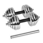 Uued tooted // Hantle żeliwne chromowane regulowane w walizce z gryfem, zestaw 30kg  REBEL ACTIVE