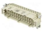 Connector: HDC | contact insert | male | 16A | 500V | Han E&reg; | PIN: 24