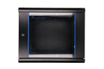 Extralink Rackmount cabinet 9U 600x600 Black wall mounted