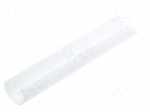 Cover for LED profiles | white | 1m | V: D9 | push-in