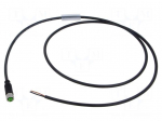 Cable: for sensors/automation | M8 | PIN: 3 | straight | 1m | plug | 60VDC