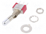 Switch: toggle | Pos: 2 | SPDT | ON-ON | 5A/120VAC | 5A/28VDC | -30&divide;85&deg;C