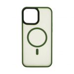 Back panel cover Evelatus Apple iPhone 13 Pro Max Hybrid Case With MagSafe PC+TPU Green