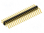 Connector: pin strips | pin header | male | PIN: 40 | SMT | 3A | 100V | 2mm