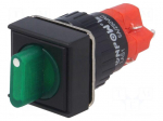 Switch: rotary | Pos: 2 | SPST-NO + SPST-NC | 3A/220VAC | 2A/24VDC