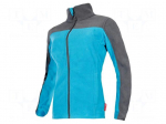 Fleece sweatshirt | Size: XL | turquoise-gray | women's | 290g/m2
