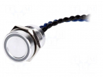Switch: piezoelectric | Pos: 2 | SPST-NO | 0.2A/24VAC | 0.2A/24VDC
