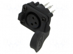 Connector: XLR | socket | female | AXS | 15A | 133V | PIN: 3 | IP65 | straight