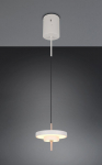 Trio Keaton LED piekarama lampa 1-pc 20 cm warm grey brushed steel 340210176 4017807653328