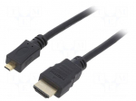 Cable | HDMI plug,micro HDMI plug | PVC | HDMI 2.0 | 4K,UHD 2160p