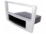 Radio mounting frame | Opel | 1 DIN | matt-chrom