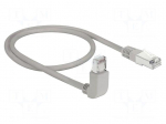 Patch cord | S/FTP | Cat 6 | RJ45 plug,RJ45 up angled plug | Cu | 0.5m