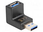 Adapter | USB 3.0 | USB A socket,USB A plug 270&deg; up/down
