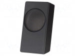 Car loudspeaker enclosure | MDF | black | leather,textil | 8l | 200mm