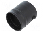 Heat shrink boot | glueless,straight | L: 55mm | black | elastomer
