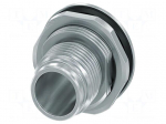 Enclosure for connectors: M12 | THR | nickel plated | Gasket: EPDM