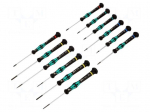 Screwdriver: precision-set | precision | Kraftform Micro | 12pcs.