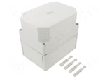 Enclosure: multipurpose | X: 130mm | Y: 180mm | Z: 165mm | TK PC | grey