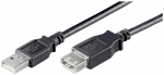 goobay USB 2.0 Extension Cable, Double-Shielded, Black, 5 m
