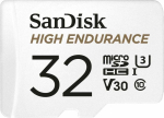SanDisk 32GB microSD High Endurance SDHC SDK, memory card (white, UHS-I (U3), Class 10, V30)