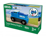 BRIO Blue Battery Freight Locomotive - 33130