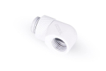 Alphacool icicle L connector rotatable G1/4 AG to G1/4 IG - white, connection (white, for soft hoses (PVC, silicone, neoprene))