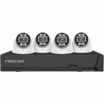 Foscam FNA108 E T4 2T (black, FNA108E 8-channel PoE NVR, 4x T8EP camera)